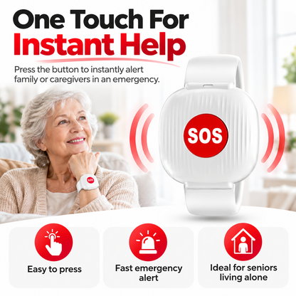 SOS Wristband — One Press Alerts Your Family Instantly
