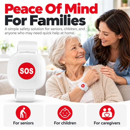 SOS Wristband — One Press Alerts Your Family Instantly